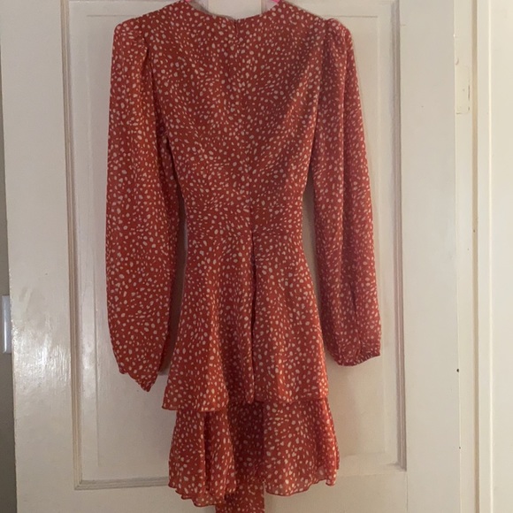 Front tie dotted dress - Picture 4 of 5